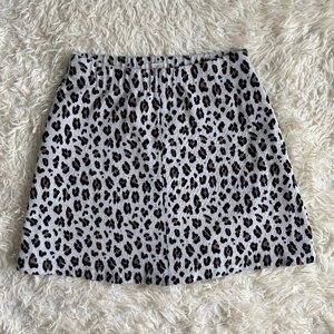 LOFT Cheetah Print Mini Skirt